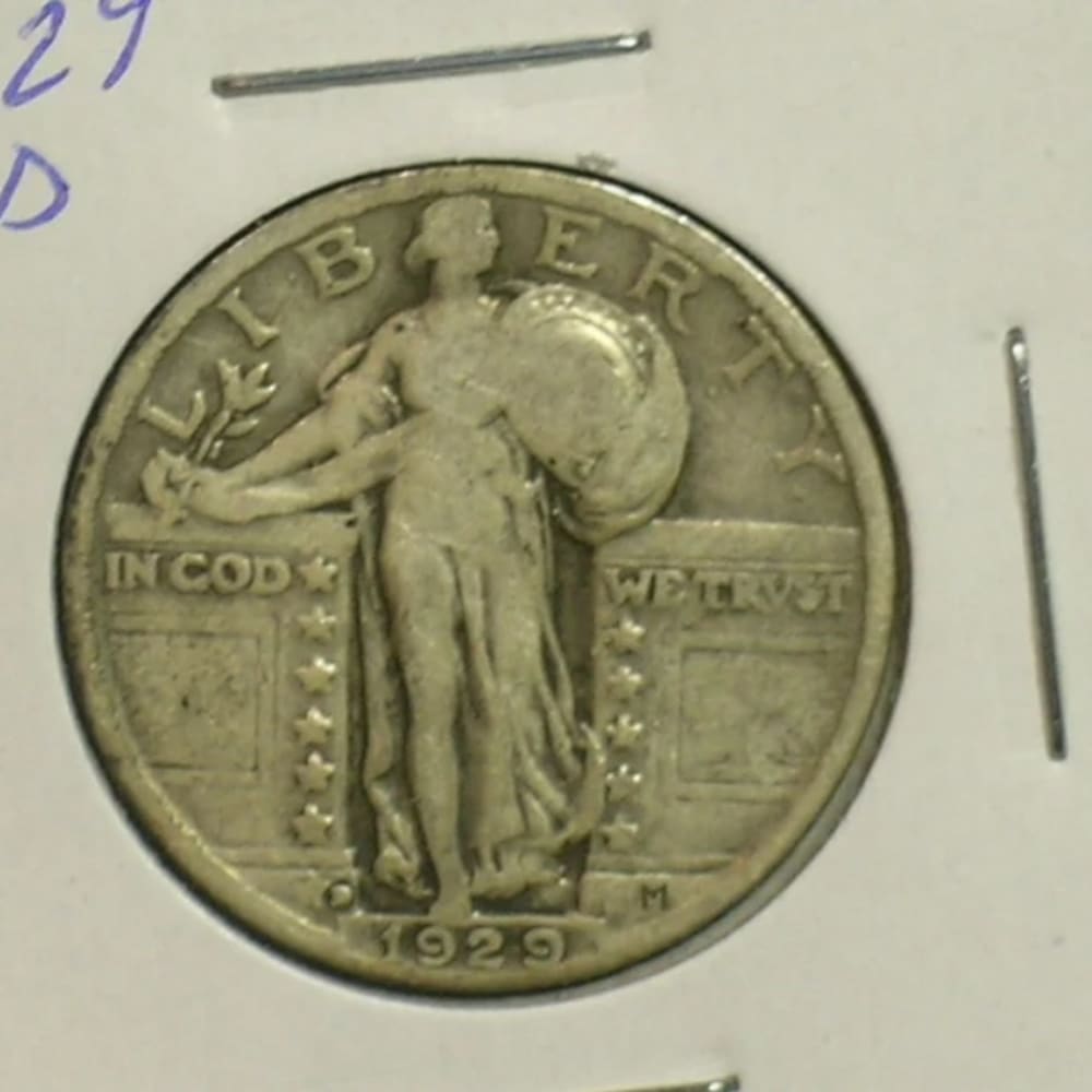 1929-D Standing Liberty Quarter - Type Coin - (AE7-1))